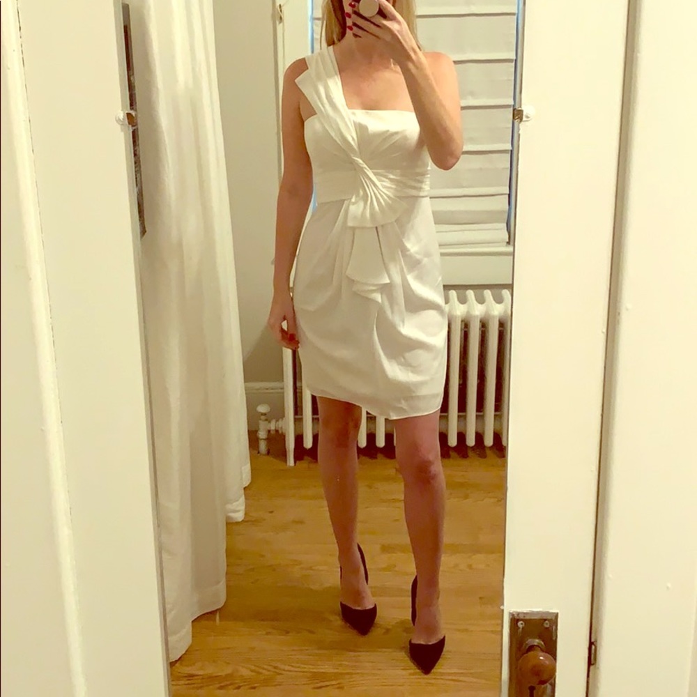 BCBG Maxazria white cocktail dress